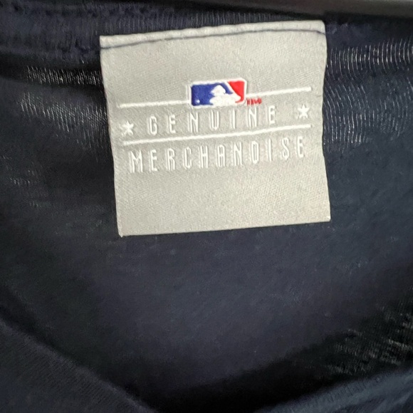 Boston Red Sox MLB Genuine Merchandise Apparel Ladies Navy Blue TShirt - Picture 3 of 8